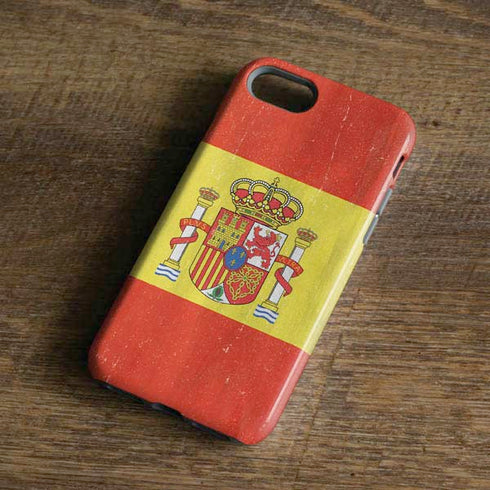 Spain Flag Distressed iPhone 8 Pro Case